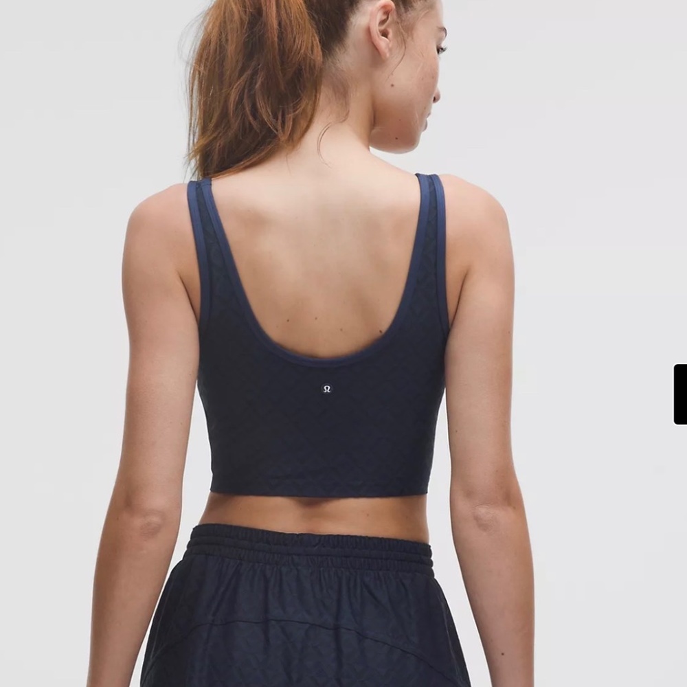 Lululemon Textured Mesh Tennis Tank Top Medium Support, B/C Cup - Picture 2 of 7